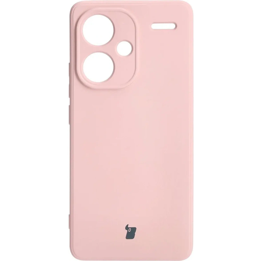 Etui Bizon Case Silicone Sq do Xiaomi Redmi Note 13 Pro+ 5G jasnoróżowe