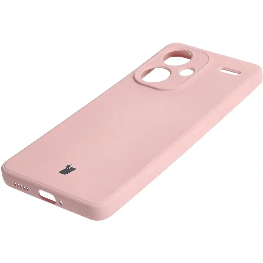 Etui Bizon Case Silicone Sq do Xiaomi Redmi Note 13 Pro+ 5G jasnoróżowe