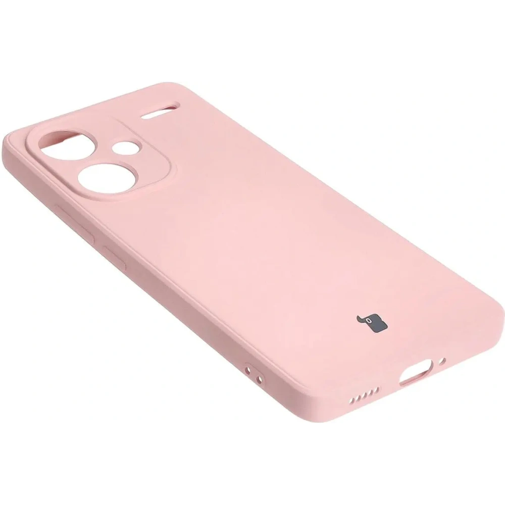 Etui Bizon Case Silicone Sq do Xiaomi Redmi Note 13 Pro+ 5G jasnoróżowe