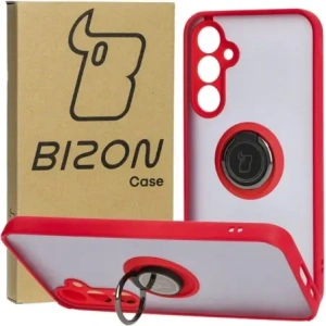 Kup Bizon Case Hybrid Ring Samsung Galaxy S23 FE rauchig mit einem roten Rahmen - BIZ4527 - {ean13} - Sklep Home Screen