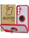 Bizon Case Hybrid Ring Samsung Galaxy S23 FE rauchig mit einem roten Rahmen