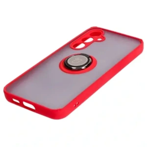 Kup Bizon Case Hybrid Ring Samsung Galaxy S23 FE rauchig mit einem roten Rahmen - BIZ4527 - {ean13} - Sklep Home Screen