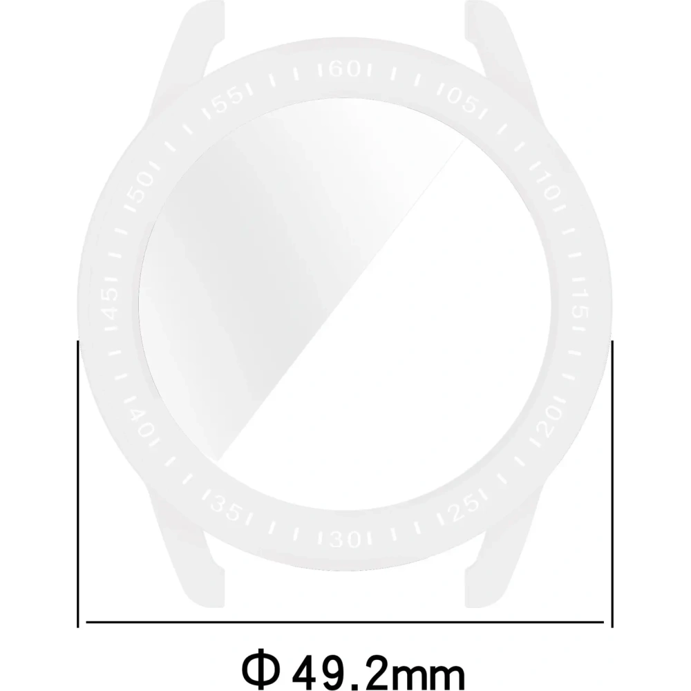 Etui z osłoną ekranu Bizon Case Watch Felipe do Xiaomi Watch S3 47 mm przezroczyste