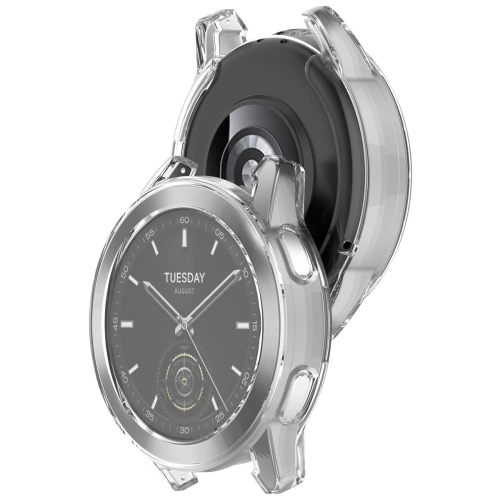 Kup Etui z osłoną ekranu Bizon Case Watch Felipe do Xiaomi Watch S3 47 mm przezroczyste - BIZ4528 - {ean13} - Sklep Home Screen