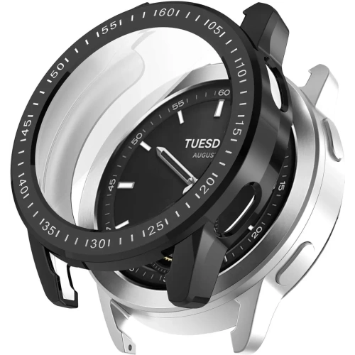 Kup Etui z osłoną ekranu Bizon Case Watch Felipe do Xiaomi Watch S3 47 mm czarne - BIZ4529 - {ean13} - Sklep Home Screen