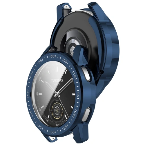 Kup Etui z osłoną ekranu Bizon Case Watch Felipe do Xiaomi Watch S3 47 mm niebieskie - BIZ4530 - {ean13} - Sklep Home Screen