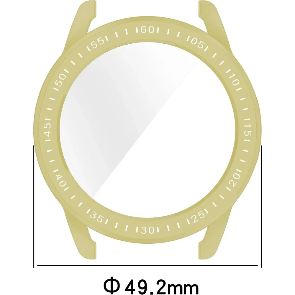 Etui z osłoną ekranu Bizon Case Watch Felipe do Xiaomi Watch S3 47 mm złote