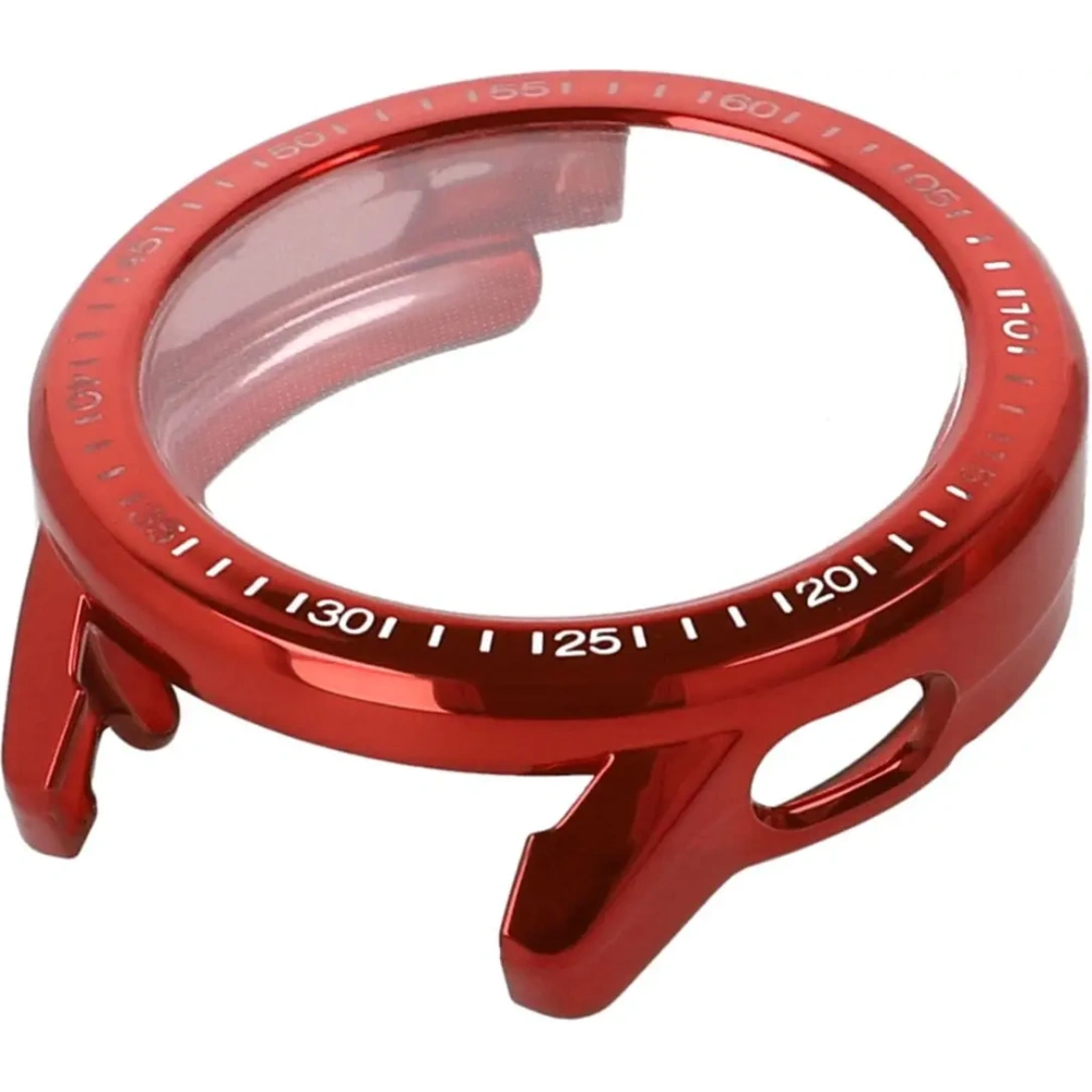 Etui z osłoną ekranu Bizon Case Watch Felipe do Xiaomi Watch S3 47 mm czerwone