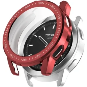 Kup Etui z osłoną ekranu Bizon Case Watch Felipe do Xiaomi Watch S3 47 mm czerwone - BIZ4533 - {ean13} - Sklep Home Screen