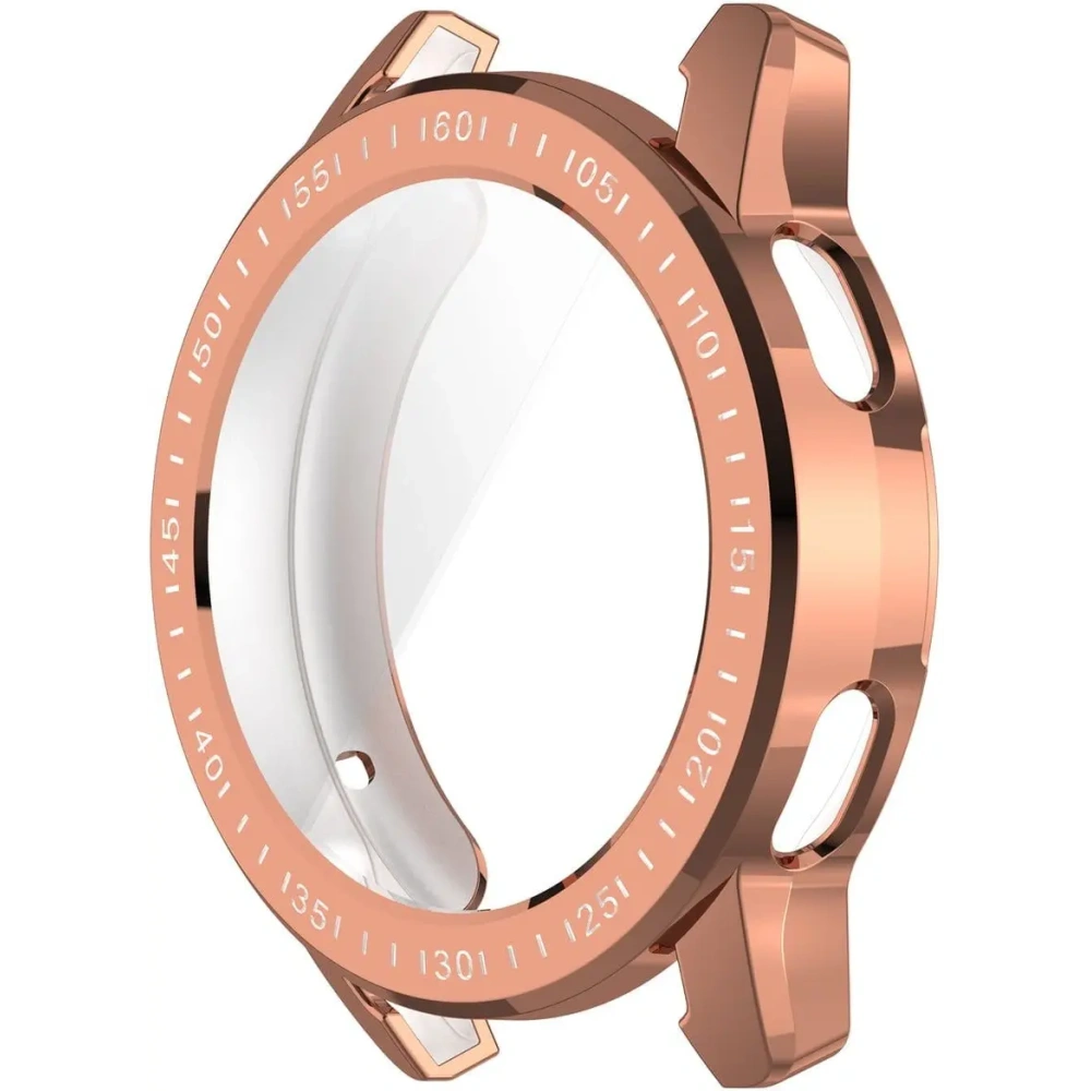 Etui z osłoną ekranu Bizon Case Watch Felipe do Xiaomi Watch S3 47 mm różowozłote