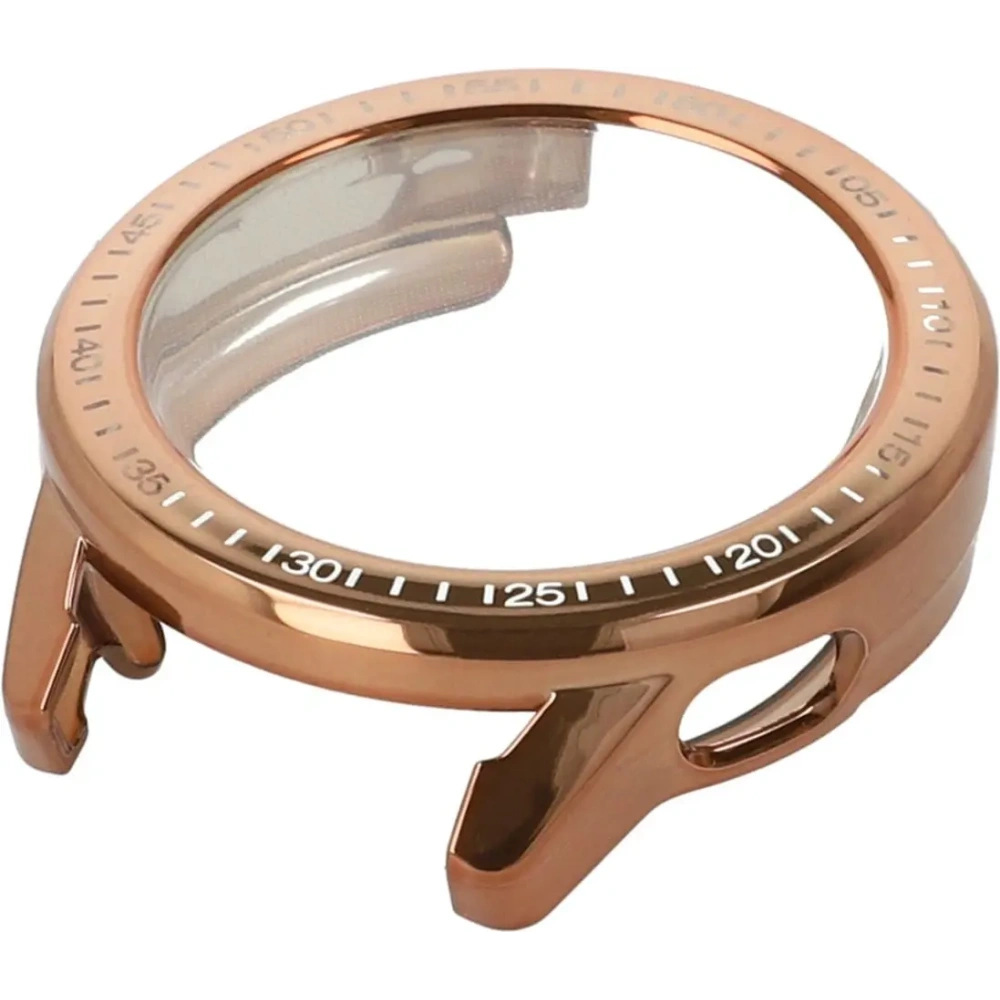 Etui z osłoną ekranu Bizon Case Watch Felipe do Xiaomi Watch S3 47 mm różowozłote