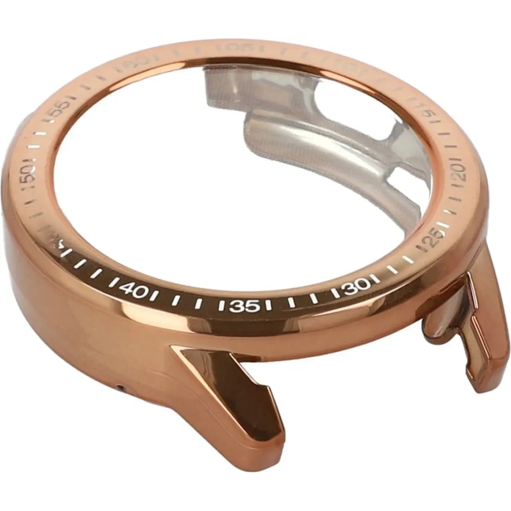 Etui z osłoną ekranu Bizon Case Watch Felipe do Xiaomi Watch S3 47 mm różowozłote