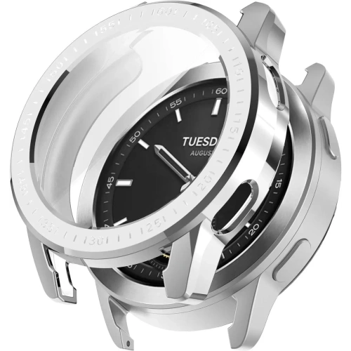 Kup Etui z osłoną ekranu Bizon Case Watch Felipe do Xiaomi Watch S3 47 mm srebrne - BIZ4535 - {ean13} - Sklep Home Screen