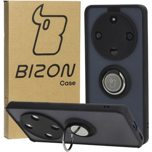 Buy Bizon Case Hybrid Ring Honor Magic6 Lite smoky with a black frame - BIZ4537 - {ean13} - Home Screen Store Europe