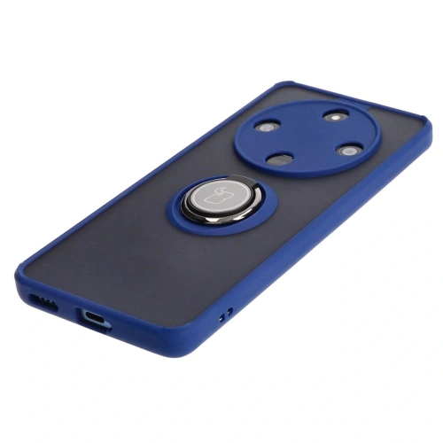 Kup Bizon Case Hybrid Gyűrű Honor Magic6 Lite füstös színű, sötétkék kerettel - BIZ4538 - {ean13} - Sklep Home Screen