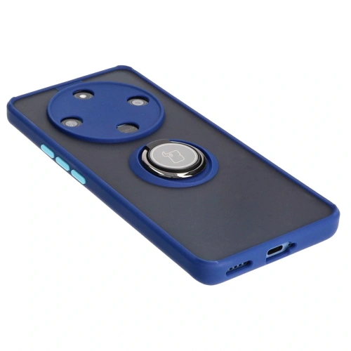 Kup Bizon Case Hybrid Gyűrű Honor Magic6 Lite füstös színű, sötétkék kerettel - BIZ4538 - {ean13} - Sklep Home Screen