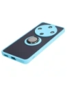 Kup Bizon Case Hybrid Ring Honor Magic6 Lite fumuriu cu un cadru de culoare albastru deschis. - BIZ4540 - {ean13} - Sklep Home Screen