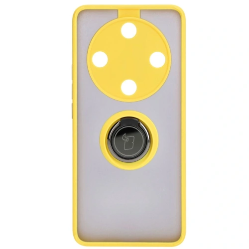 Kup Etui z uchwytem na palec Bizon Case Hybrid Ring do Honor Magic6 Lite przydymione z żółtą ramką - BIZ5112 - {ean13} - Sklep Home Screen