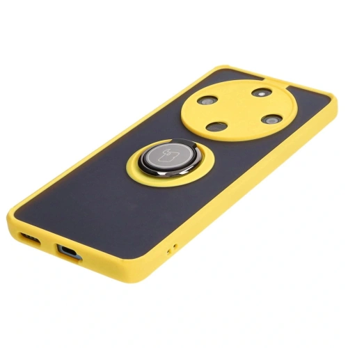 Kup Etui z uchwytem na palec Bizon Case Hybrid Ring do Honor Magic6 Lite przydymione z żółtą ramką - BIZ5112 - {ean13} - Sklep Home Screen