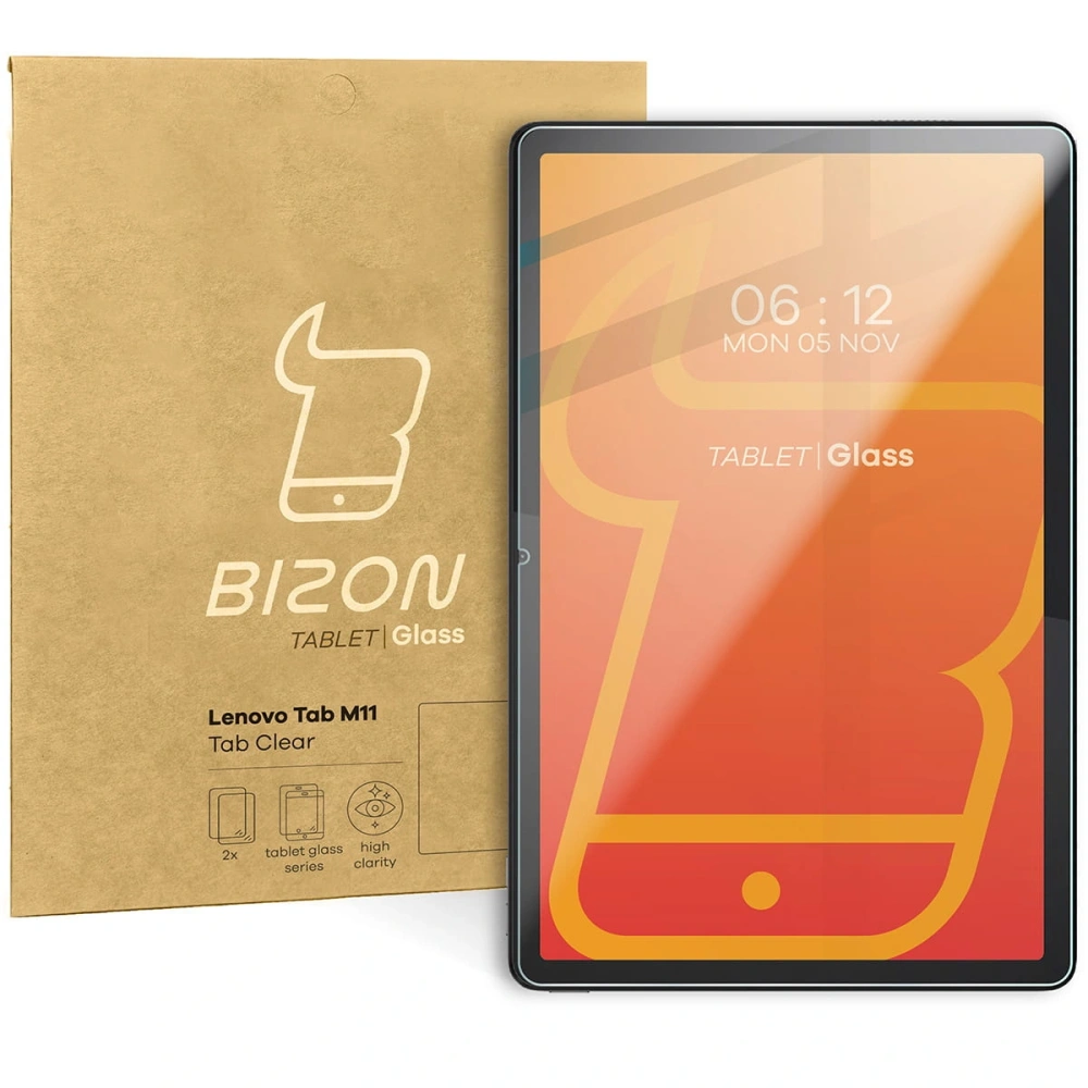 Szkło hartowane Bizon Glass Tab Clear do Lenovo Tab M11 1 gen. [2 PACK]