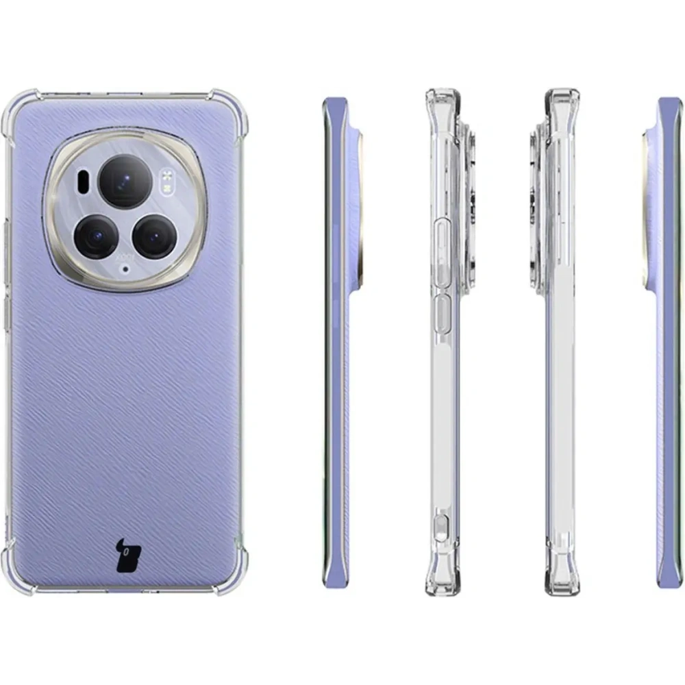 Etui Bizon Case Salpa do Honor Magic6 Pro przezroczyste