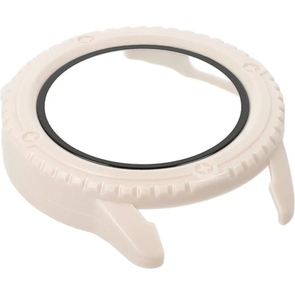 Etui Bizon Case+Glass Watch do Xiaomi Watch S3 47 mm beżowe