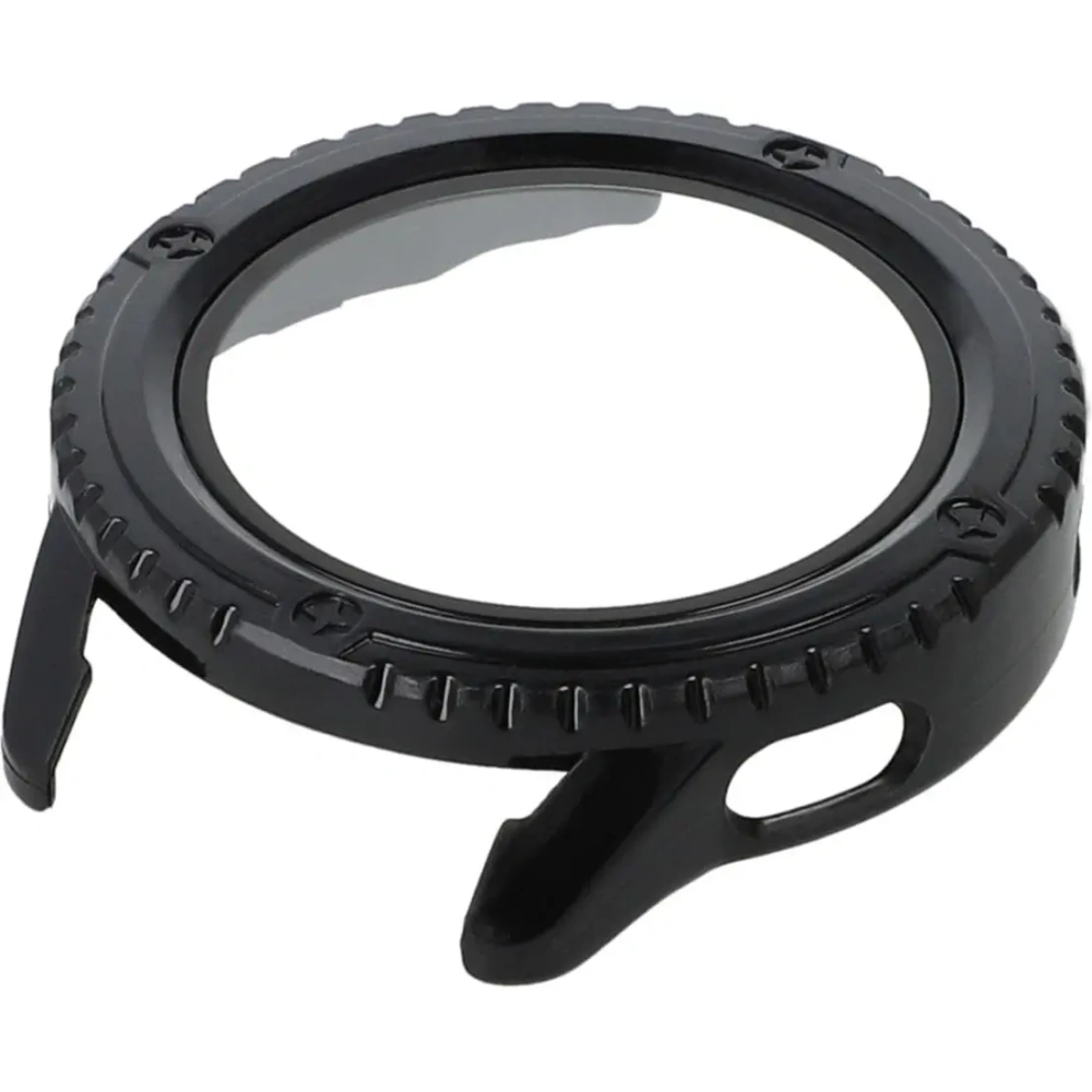 Etui Bizon Case+Glass Watch do Xiaomi Watch S3 47 mm czarne