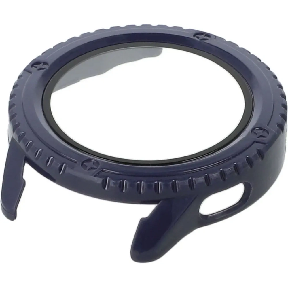 Etui Bizon Case+Glass Watch do Xiaomi Watch S3 47 mm niebieskie