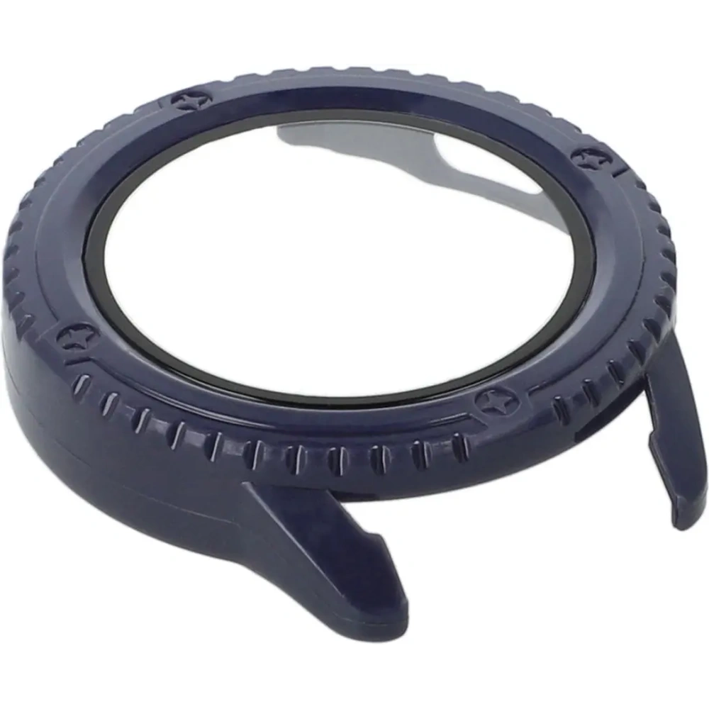 Etui Bizon Case+Glass Watch do Xiaomi Watch S3 47 mm niebieskie