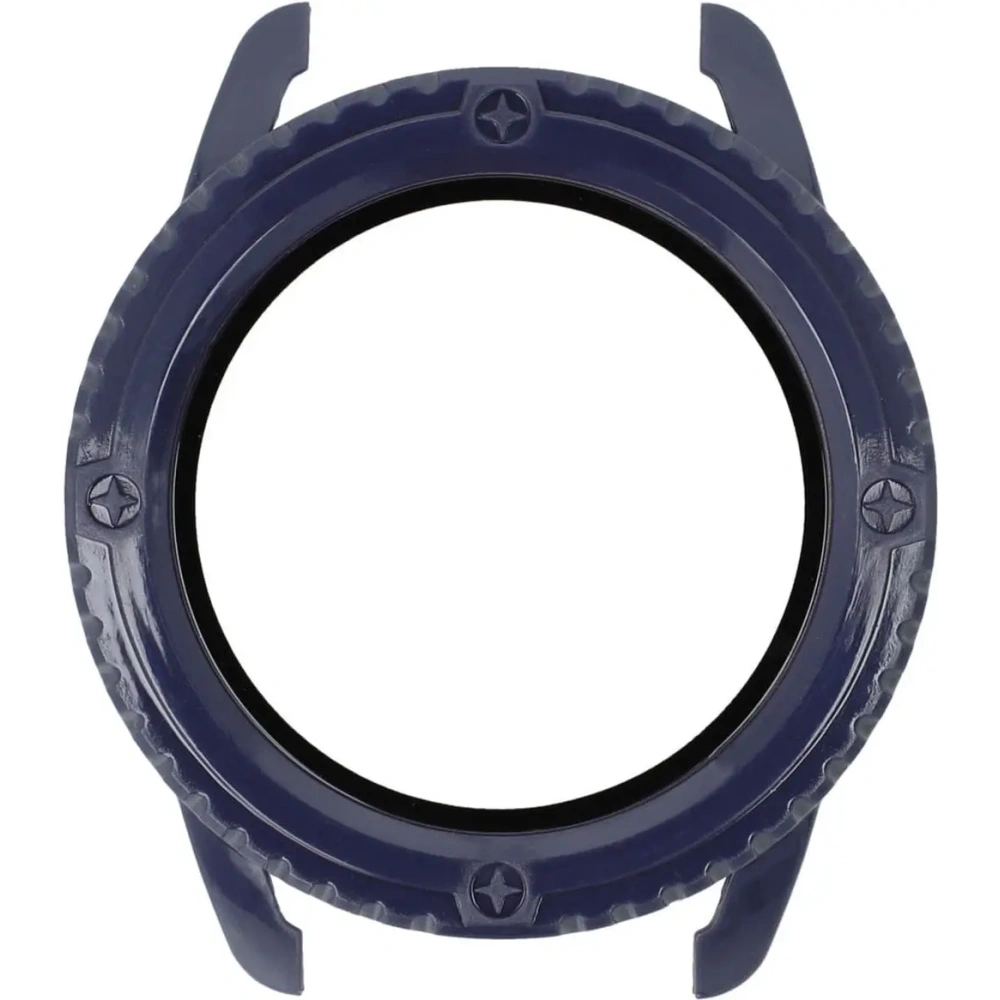 Etui Bizon Case+Glass Watch do Xiaomi Watch S3 47 mm niebieskie