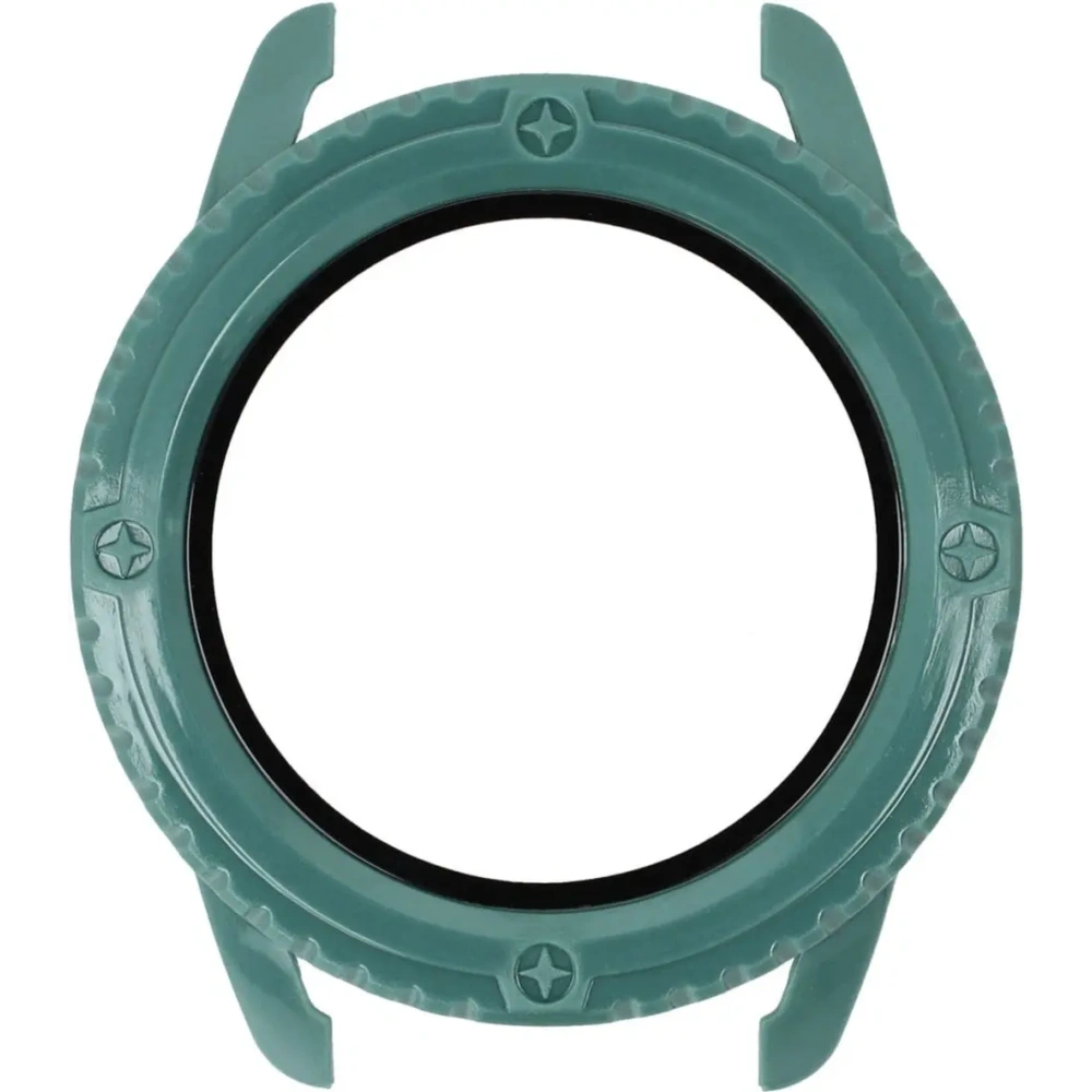 Etui Bizon Case+Glass Watch do Xiaomi Watch S3 47 mm zielone