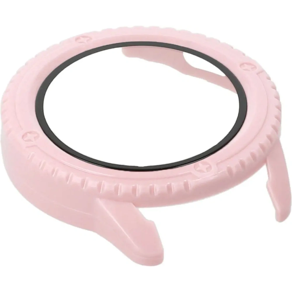 Etui Bizon Case+Glass Watch do Xiaomi Watch S3 47 mm różowe