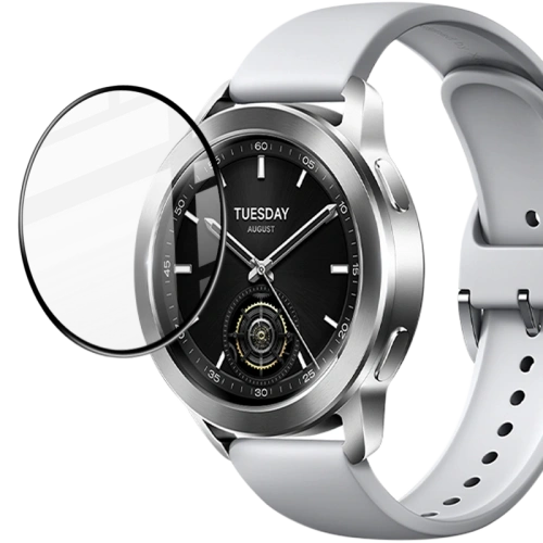 Kup Bizon üveg óra Edge Hybrid Xiaomi Watch S3 47 mm fekete - BIZ4555 - {ean13} - Sklep Home Screen