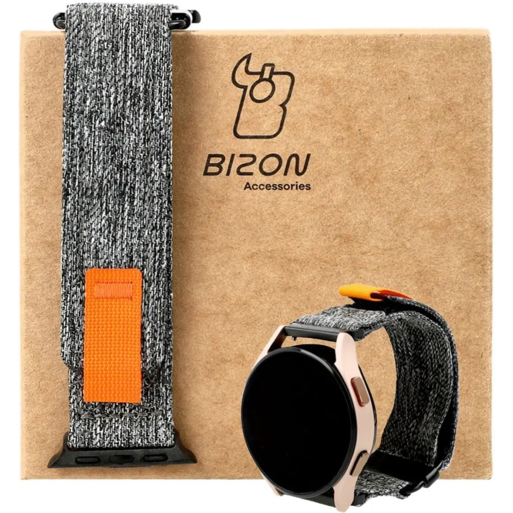 Pasek Bizon Strap Watch Urban do Samsung Galaxy Watch 20 mm szary melanż