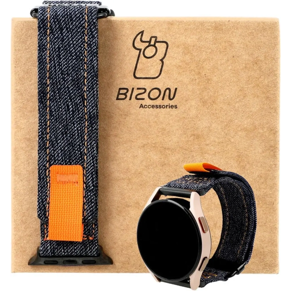 Pasek Bizon Strap Watch Urban do Samsung Galaxy Watch 20 mm ciemnoniebieski jeans