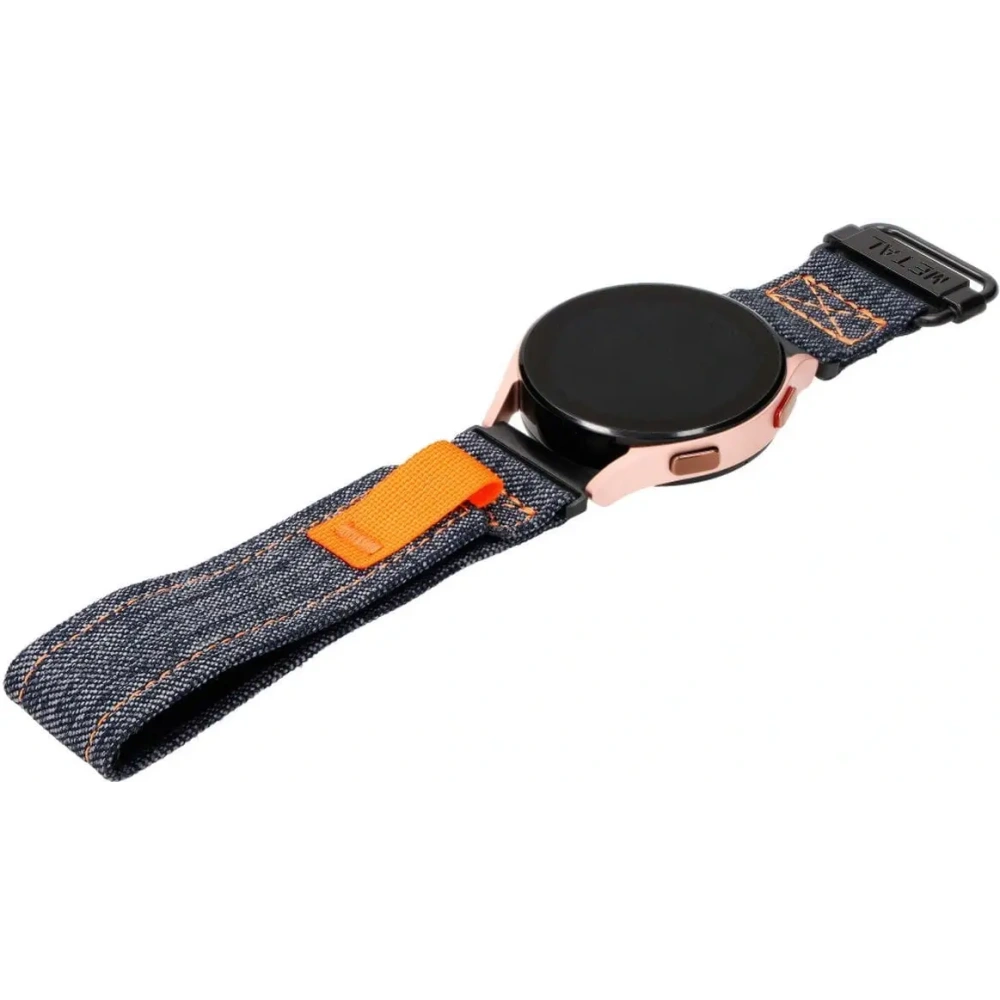 Pasek Bizon Strap Watch Urban do Samsung Galaxy Watch 20 mm ciemnoniebieski jeans