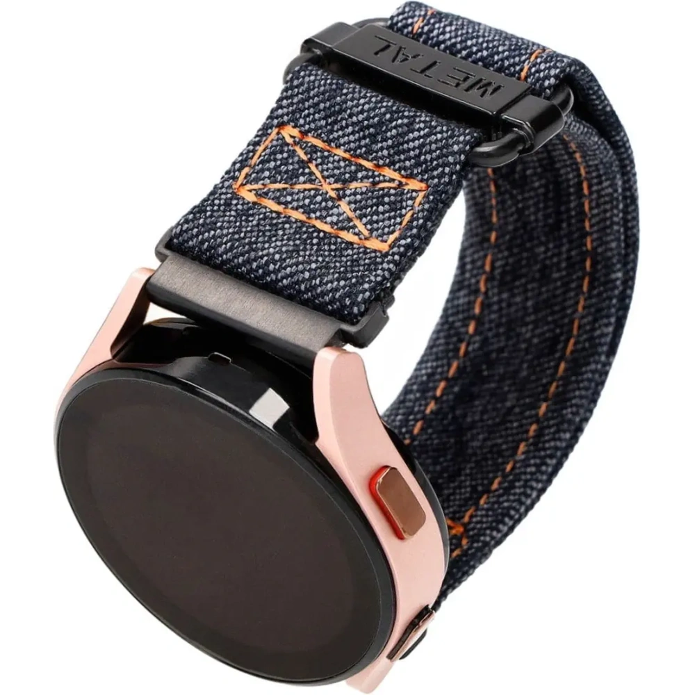 Pasek Bizon Strap Watch Urban do Samsung Galaxy Watch 20 mm ciemnoniebieski jeans