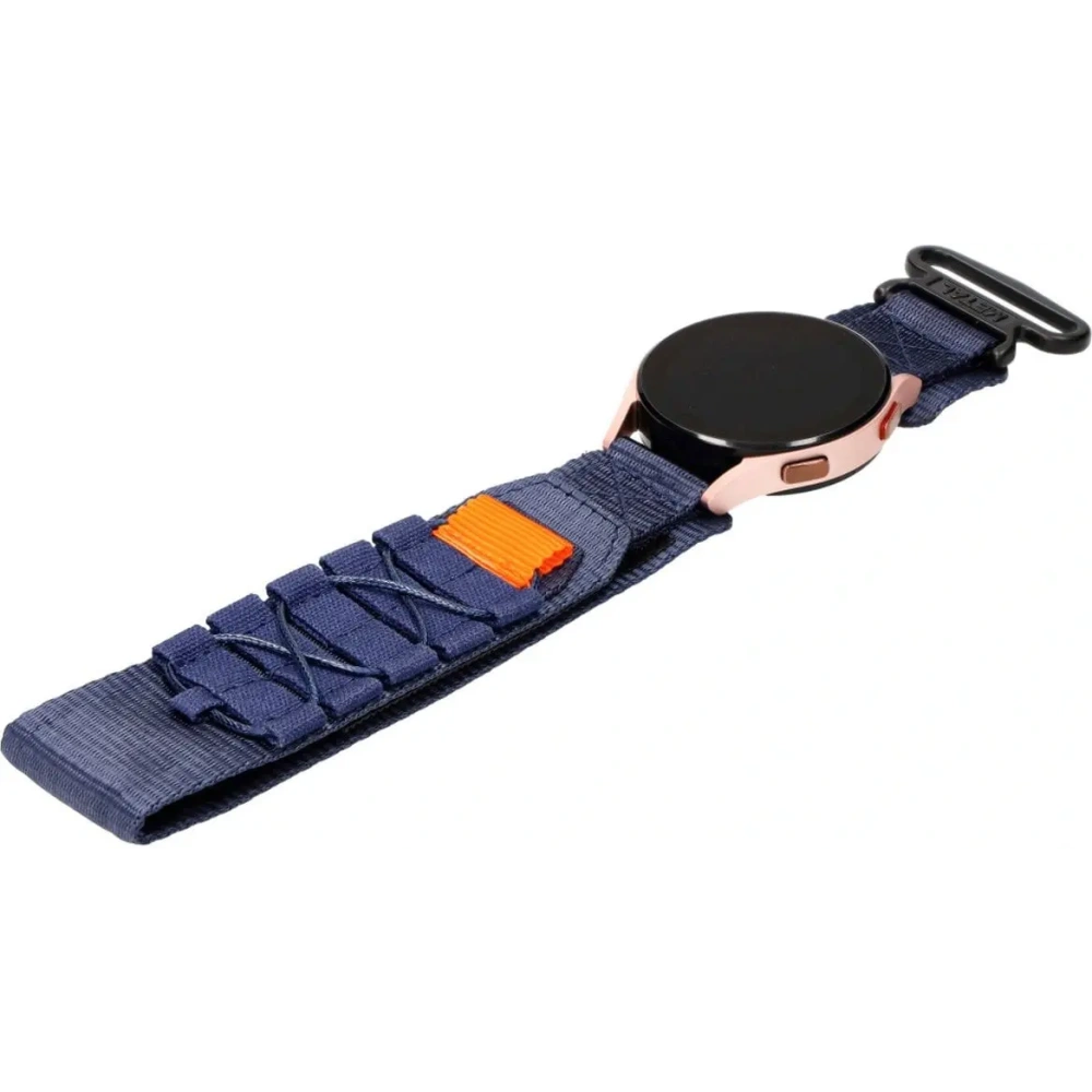 Sportowy pasek do zegarka Bizon Strap Watch Adventure do Samsung Galaxy Watch 20mm granatowy