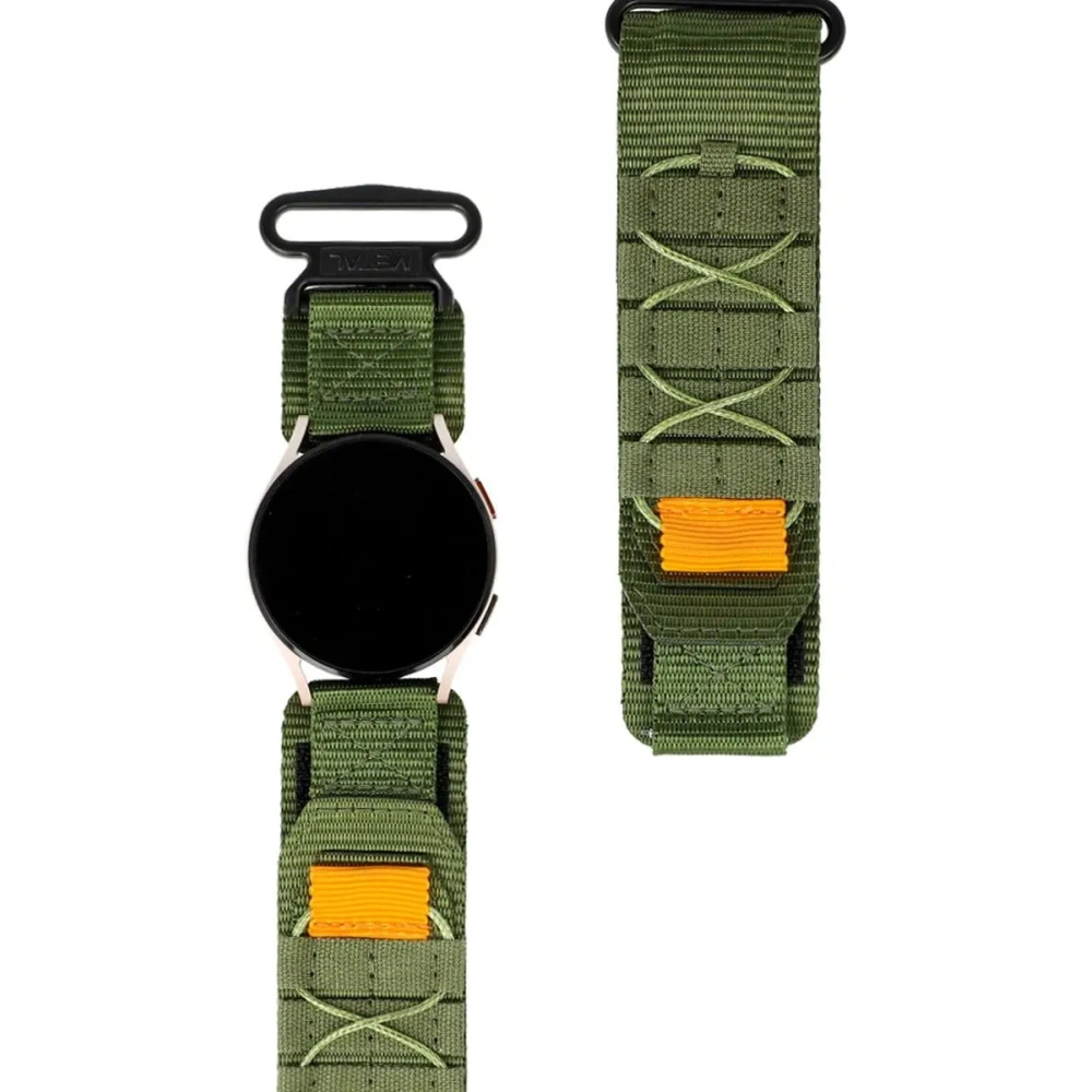 Sportowy pasek do zegarka Bizon Strap Watch Adventure do Samsung Galaxy Watch 20mm khaki