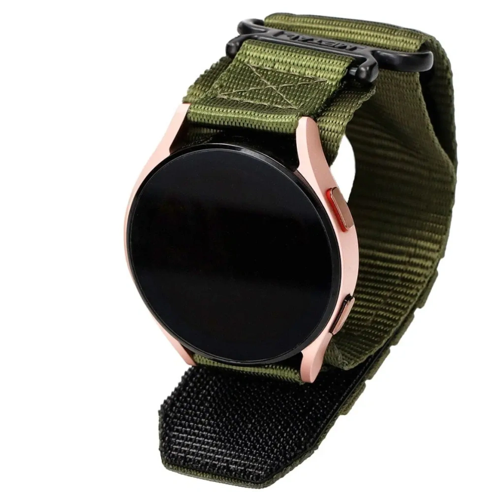 Sportowy pasek do zegarka Bizon Strap Watch Adventure do Samsung Galaxy Watch 20mm khaki