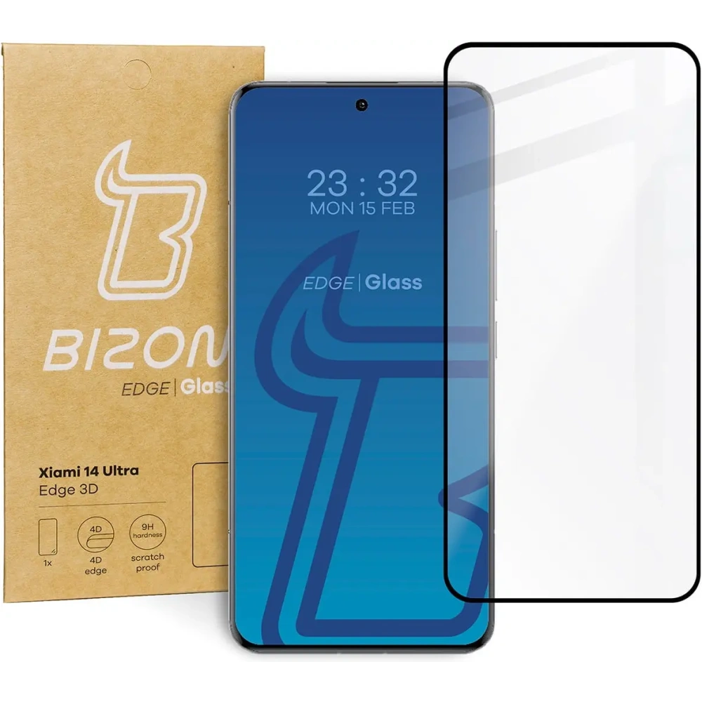 Szkło hartowane BIZON Glass Edge 3D do Xiaomi 14 Ultra