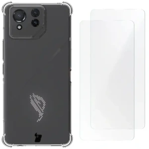 Kup Bizon Case Clear Pack husă + 2x folie de protecție pentru ecran Asus ROG Phone 8 Pro transparentă. - BIZ4564 - {ean13} - Sklep Home Screen