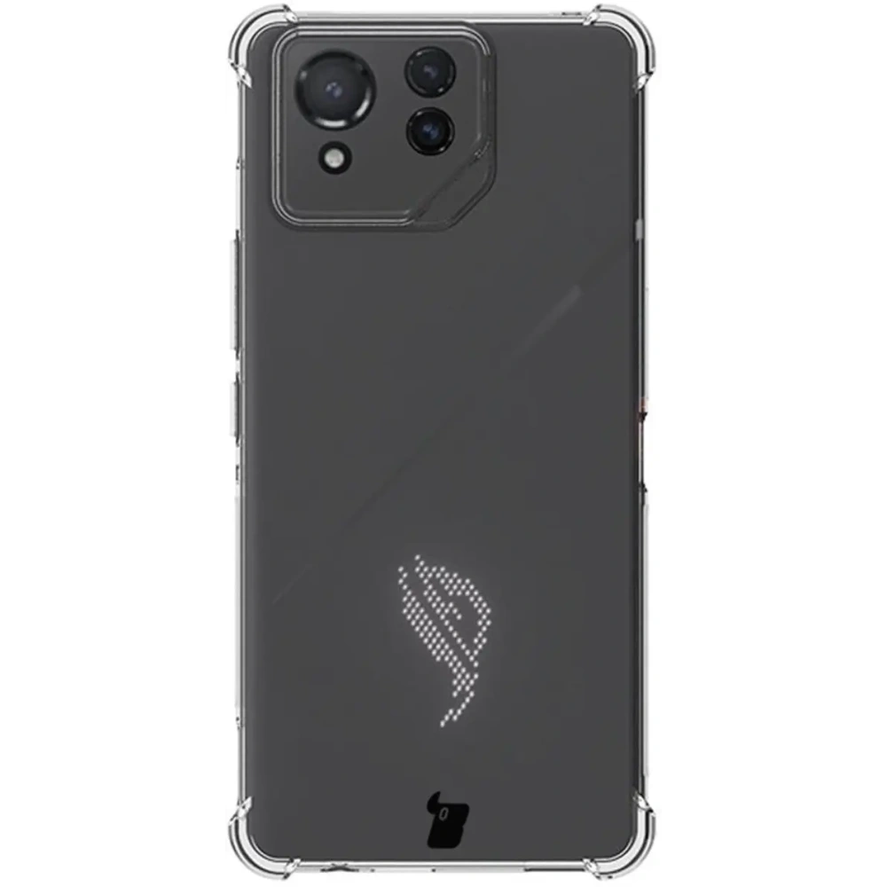 Etui + 2x folia Bizon Case Clear Pack do Asus ROG Phone 8 Pro przezroczyste