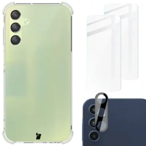 Kup Bizon Case Clear Pack Hülle + 2x Displayschutzglas + Objektivglas Samsung Galaxy A15 4G/5G klar - BIZ4565 - {ean13} - Sklep Home Screen