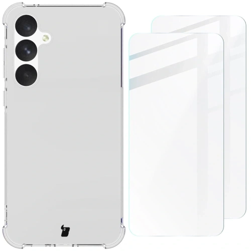 Buy Bizon Case Clear Pack case + 2x screen glass Samsung Galaxy A55 5G clear - BIZ5138 - {ean13} - Home Screen Store Europe