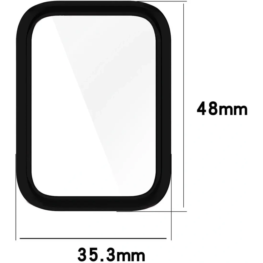 Etui z osłoną ekranu Bizon Case Watch Felipe do Xiaomi Smart Band 8 Pro czarne