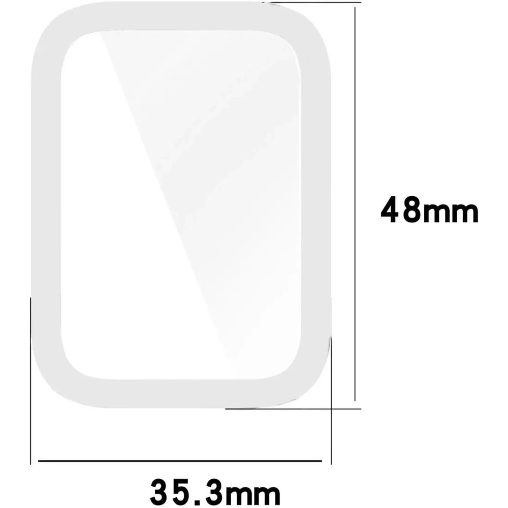 Etui z osłoną ekranu Bizon Case Watch Felipe do Xiaomi Smart Band 8 Pro przezroczyste