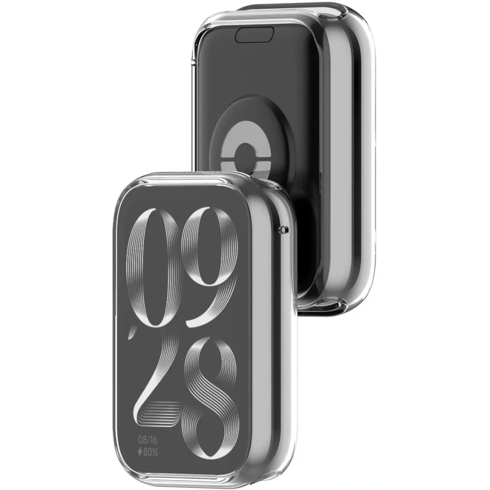 Etui z osłoną ekranu Bizon Case Watch Felipe do Xiaomi Smart Band 8 Pro przezroczyste