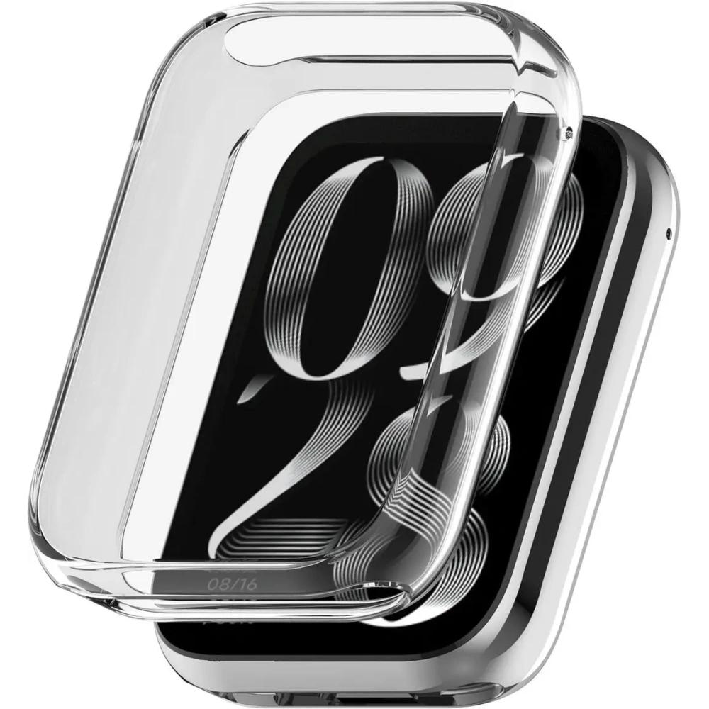 Etui z osłoną ekranu Bizon Case Watch Felipe do Xiaomi Smart Band 8 Pro przezroczyste