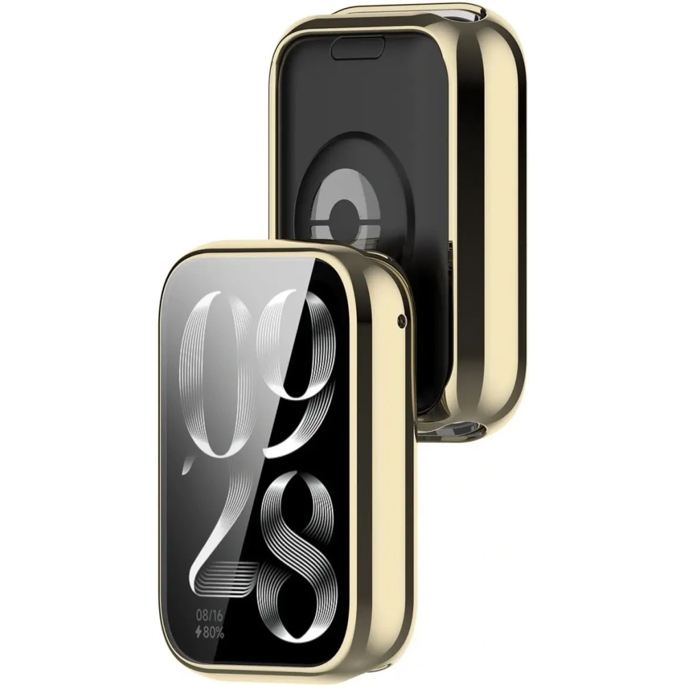 Etui z osłoną ekranu Bizon Case Watch Felipe do Xiaomi Smart Band 8 Pro złote